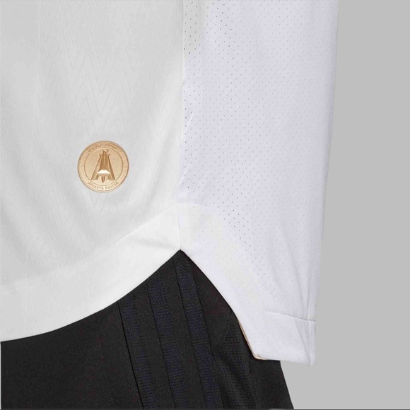 ADIDAS ATLANTA UNITED FC AWAY AUTHENTIC JERSEY MENS SOCCER SIZE SMALL WHITE GOLD - Picture 4 of 6